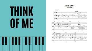 Think Of Me, Piano Accompaniment [with score]
