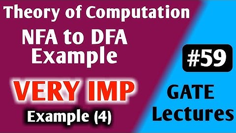 NFA to DFA Conversion in HINDI | NFA to DFA Conversion Example(4) | Theory of Computation GATE