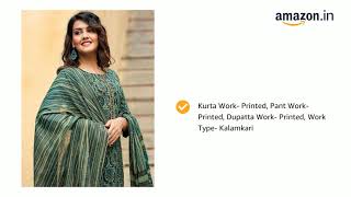 Women's Rayon Blend Kalamkari Printed Straight Kurta Pant with Dupatta @629 by Merkury 1 view 15 hours ago 40 seconds