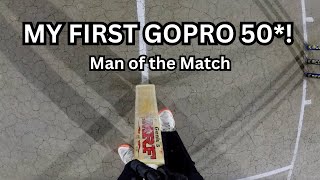 Man of the Match - 73* (54) not out | Batsmen Helmet Cam View (GoPro POV Village Cricket)