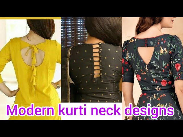 Kurti with back design & side pocket #modernkurtis #kurthi #colourfulk... |  TikTok