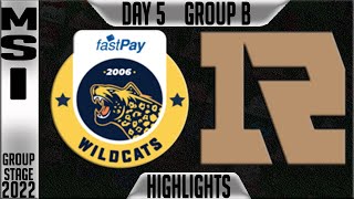 IW vs RNG Highlights | MSI 2022 Day 5 Group B Rematch | Fastpay Wildcats vs Royal Never Give Up