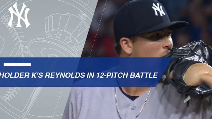 Holder strikes out Reynolds after a 12-pitch battle