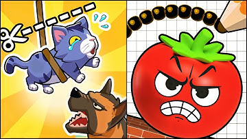 Save the Cat Kitten Escape VS Draw Smasher - All Levels SpeedRun ep 1