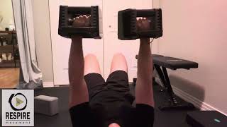 Hook-Lying Alternating Dumbbell Press