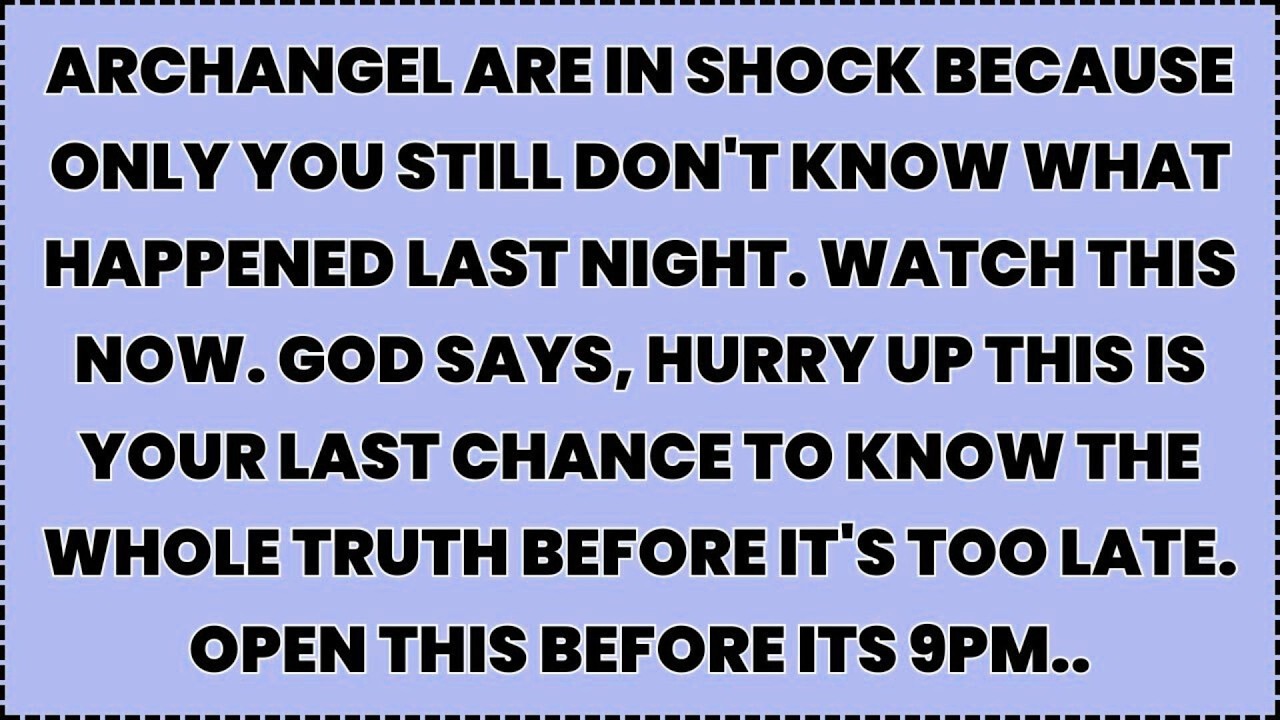 ♾️ Archangel are in shock because only you still don't know what happened last night. Watch this...