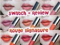 [SWATCH & REVIEW] L'OREAL PARIS x LINGMAKEUP x ROUGE SIGNATURE