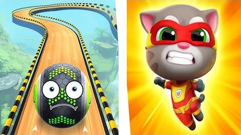 Going Balls VS Talking Tom Hero Dash Saving All Friends Gameplay (Android, iOS)