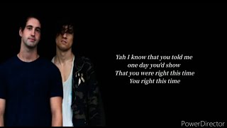 Ryyzn- You were right (lyrics)
