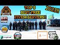 *NEW* Top 5 Best Fivem GTA Roleplay Servers(2023) Free Non Whitelisted Fivem Servers vMenu,Jobs,Cars