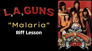 LA Guns Malaria Riff Lesson