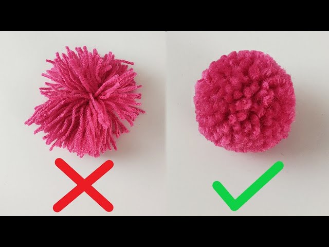 How to Make a Pom pom  Woolen Ball Making 