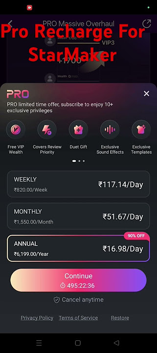 Langganan Starmaker Pro Gratis VIP 3 Langganan Cepat #youtubemusic #starmaker #tunecore