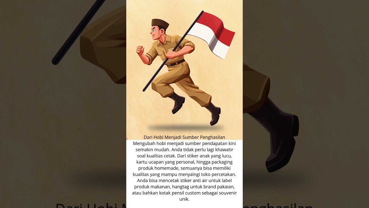 Karya cetak dari Rumah, tapi hasil cetak nya Profesional 