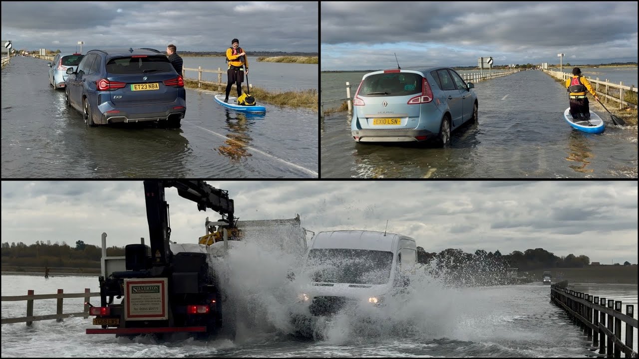 Why Do They Just Sit There Destroying Their Car With Salt Water?! | Mersea Island High Tide | Part 9