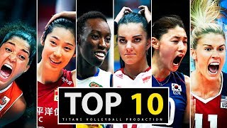 Top 10 Best Women's Volleyball Players In The World ᴴᴰ