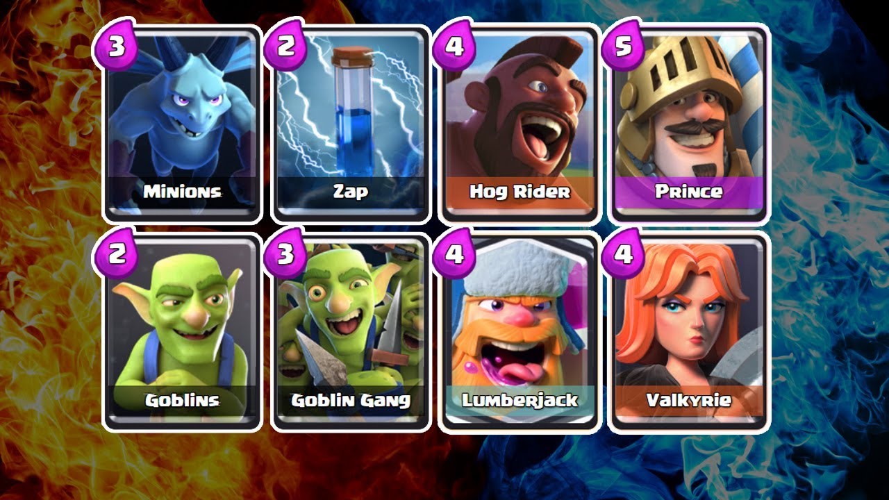 Clash Royalé Tips - This Valkyrie Prince deck has 3 win conditions, the  Prince, Minion Horde, and the Goblin Barrel. #ClashRoyale