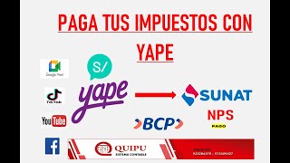 PAGO DE IMPUESTOS CON YAPE SUNAT - 2022