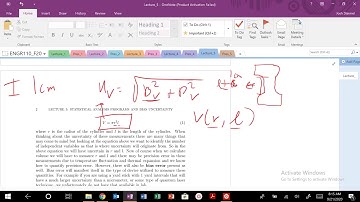 Lecture 5: Propagating Bias Error Uncertainty