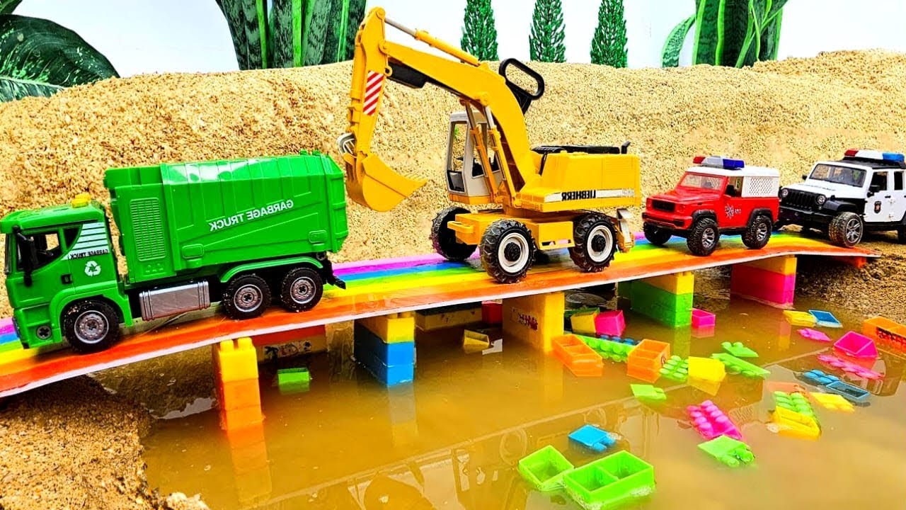 Diy tractor, dojar gadi, excavator, crane Truck, trolley, mixer Truck ...