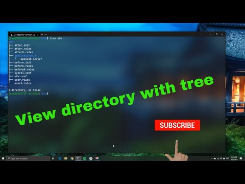 Windows Subsystem for Linux Tree Package