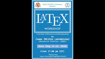 LaTex workshop by PGAC - Day 2