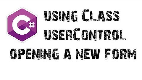 C# using UserControl,Class and Form in Hindi