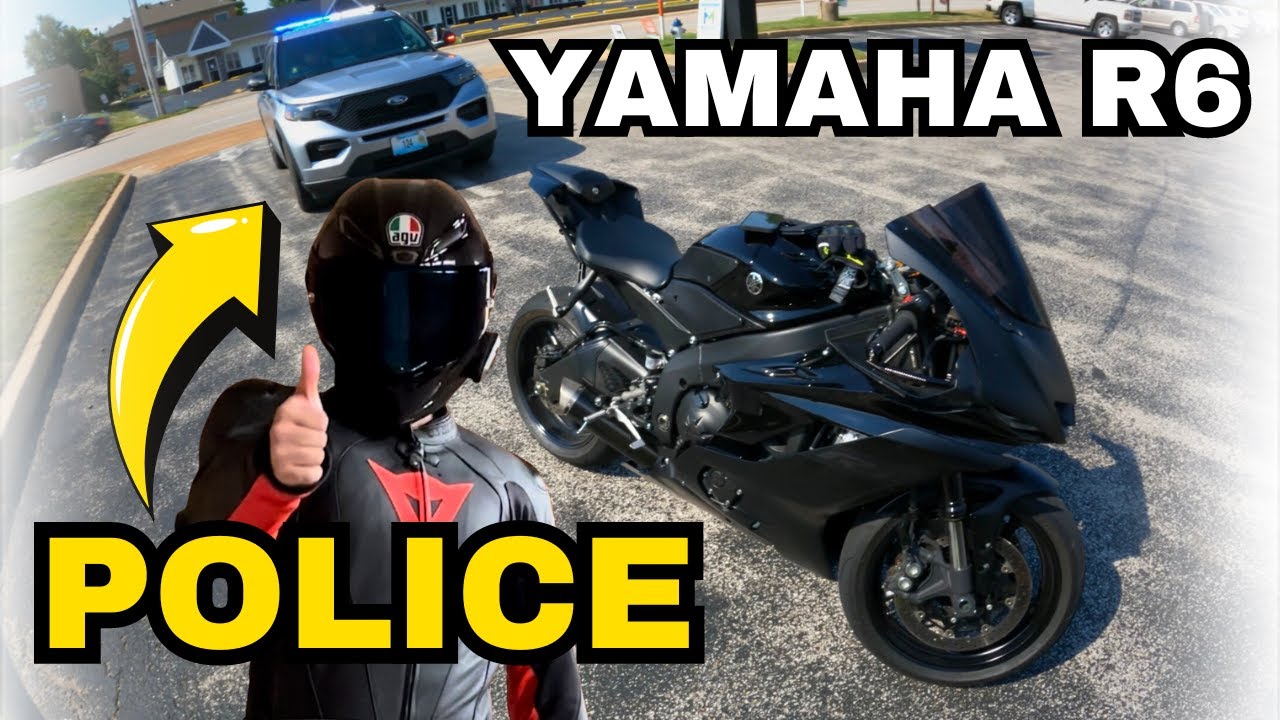 POLICE PULL OVER YAMAHA R6 - SHOULD I HAVE RUN? - YouTube