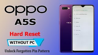 Oppo A5s Hard Reset | Remove Screen Lock | Oppo A5S  Wipe Data/Pattern PIN Unlock Without Pc 2024