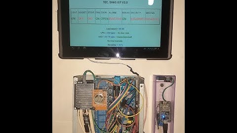 Arduino Mega 2560, W5100 Ethernet Shield and ESP8266 IOT Smart Home Automation System