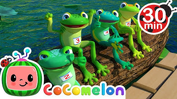Five Little Speckled Frogs and More! | CoComelon Furry Friends | Animals for Kids