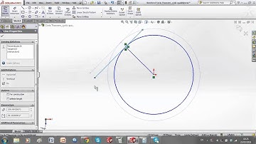 Circle theorems tangent perpendicular to a radius