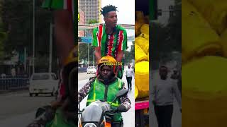 Agry Eric Omondi Storm Nairobi Fuel protest with 100k Mitungi