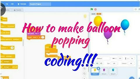 Balloon popping Game | Coding | Scratch Programming | how to make balloon popping game | Varshauday