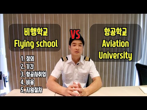 [파일럿 브이로그] 파일럿 지망생을 위한 미국 비행학교 vs 항공학교 비교