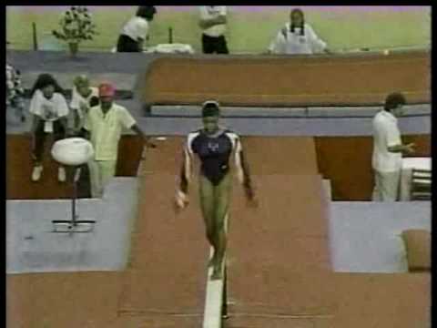 Stephanie Woods - 1991 Pan Ams Event Finals Balance Beam