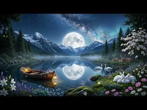 Peaceful Mountain Lake Lullaby 🌙 Relaxing Sleep Music | Deep Sleep, Meditation & Stress Relief