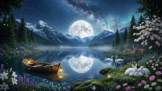 Peaceful Mountain Lake Lullaby 🌙 Relaxing Sleep Music | Deep Sleep, Meditation & Stress Relief screenshot 2