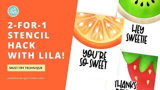 2-For-1 Stencil Hack With Lila!