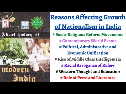 (V62) (Reasons Affecting Growth of Nationalism in India)Spectrum Modern History for UPSC Preparation