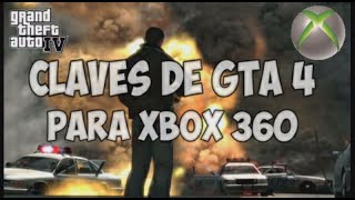 CLAVES DE GTA 4 PARA XBOX 360,PC,PS3