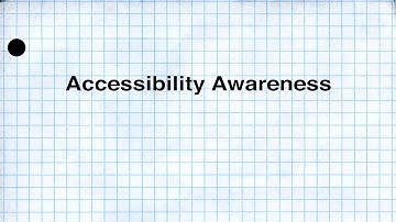 AccessibilityAwareness with Audio Description