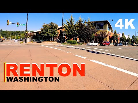Immersive 4K Drive in RENTON, Washington - 4K Drive