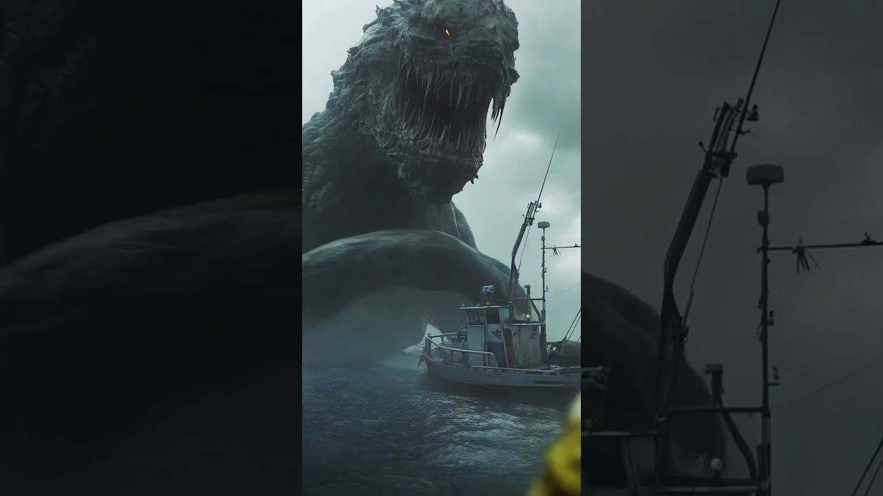 THE MONSTER WORLD - giant sea monster😱🟣 