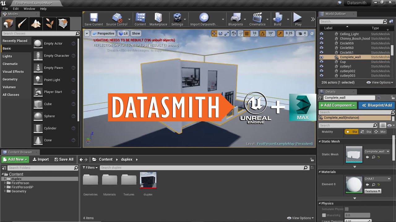 Incontable Endulzar Acompañar Unreal Engine & Datasmith Tutorial : Export V-Ray scene to Unreal studio -  YouTube