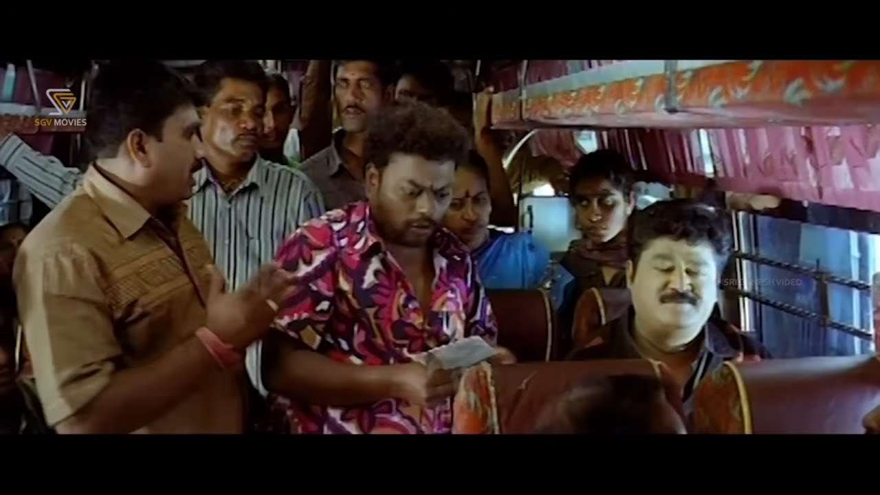 ಬಸ್'ನಲ್ಲಿ ಸಾಧು ಕೋಕಿಲಯಿಂದ ಜಗ್ಗೇಶ್'ಗೆ ಪಜೀತಿ Super Comedy Scene | Body Guard Kannada Movie Part 01