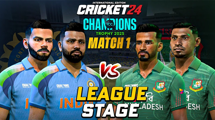 India vs Bangladesh - Champions Trophy Match 😍🔥- Cricket 24 #1