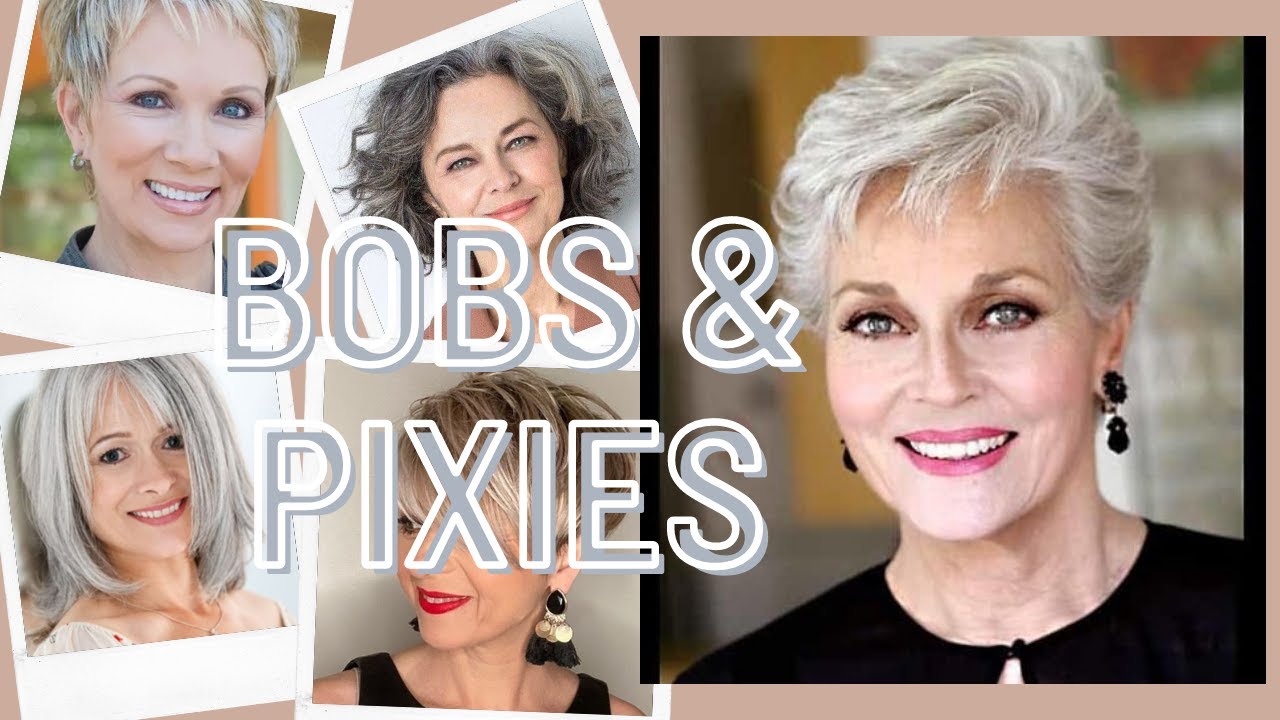 Bobs & Pixie Haircut Ideas for Women Over 50 