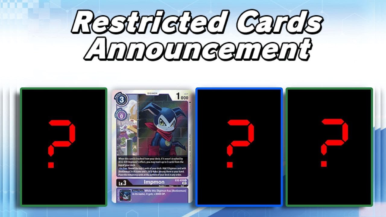 UPDATE: Digimon TCG Global June 1st Ban List Announced