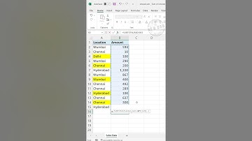 Sum of Values in Colored cells in Excel